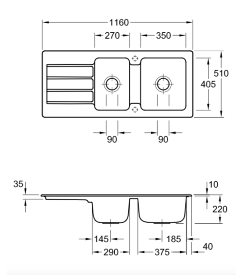 Villeroy & Boch Architectura 80 keraminė plautuvė