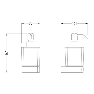 IŠPARDAVIMAS. Bocchi Verona muilo dozatorius