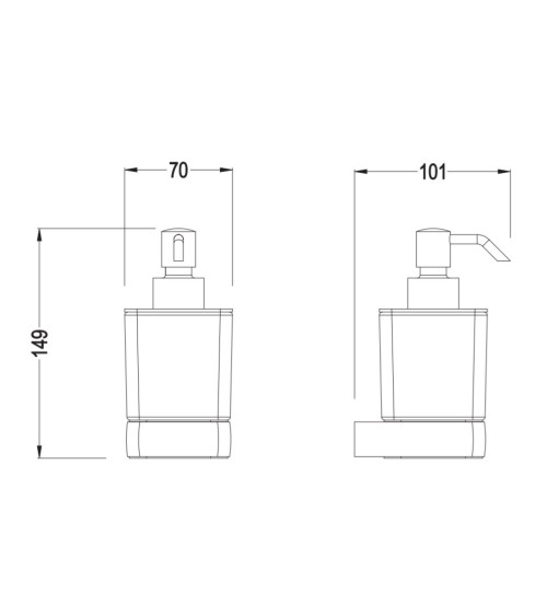 IŠPARDAVIMAS. Bocchi Verona muilo dozatorius