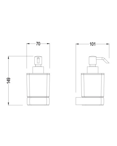 IŠPARDAVIMAS. Bocchi Verona muilo dozatorius