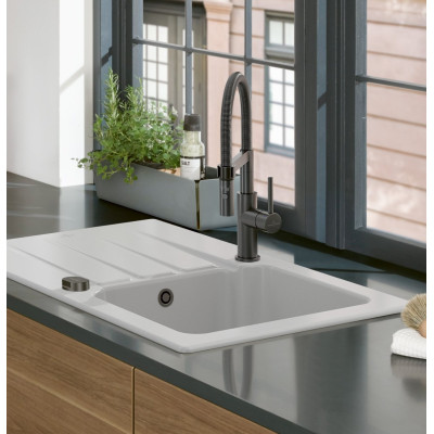 Villeroy & Boch maišytuvas plautuvei Steel Expert Compact, pasirenkama spalva