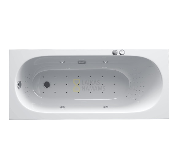 Masažinė vonia Villeroy&Boch Oberon 180x80 su Koller Nano-Future masažo sistema