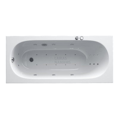 Masažinė vonia Villeroy&Boch Oberon 170x75 su Super Lux masažo sistema