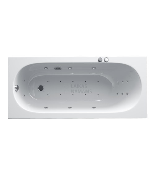 Masažinė vonia Villeroy&Boch Oberon 170x75 su Super Lux masažo sistema