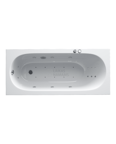 Masažinė vonia Villeroy&Boch Oberon 170x75 su Super Lux masažo sistema