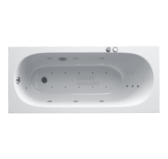 Masažinė vonia Villeroy&Boch Oberon 180x80 su Koller Super Lux masažo sistema