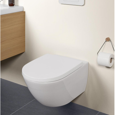 Villeroy&Boch Subway 3.0 "Twist flush" pakabinamas klozetas su dangčiu 4670TS01