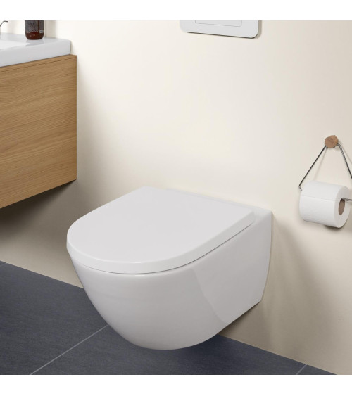 Villeroy&Boch Subway 3.0 "Twist flush" pakabinamas klozetas su dangčiu 4670TS01