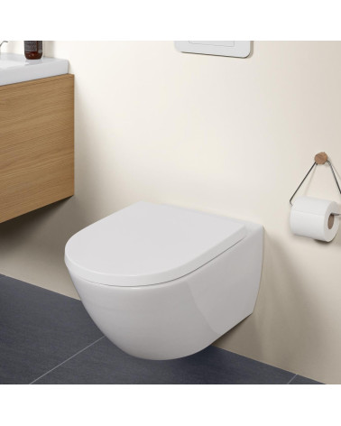 Villeroy&Boch Subway 3.0 "Twist flush" pakabinamas klozetas su dangčiu 4670TS01