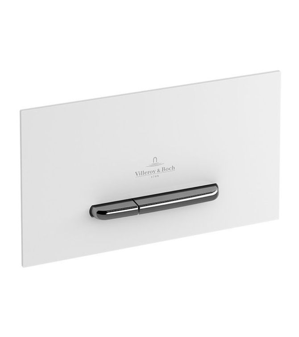 WC klavišas Villeroy&Boch 300 baltas su chromo mygtukais