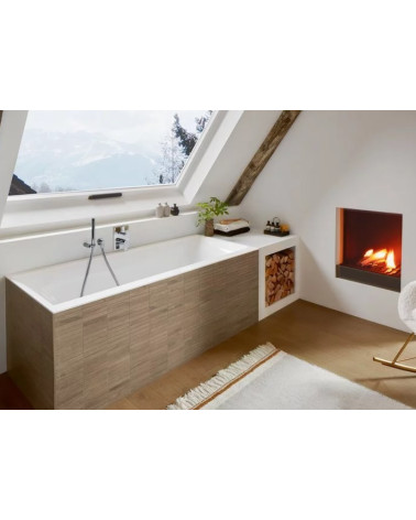 Villeroy&Boch Subway 3.0 Duo stačiakampė vonia, 1800 x 800 mm su vandenį pripildančiu sifonu