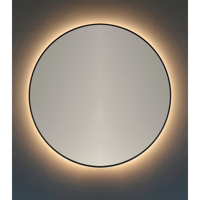 BALTECO AG 80cm Veidrodis su galiniu apšvietimu ir juodu rėmeliu