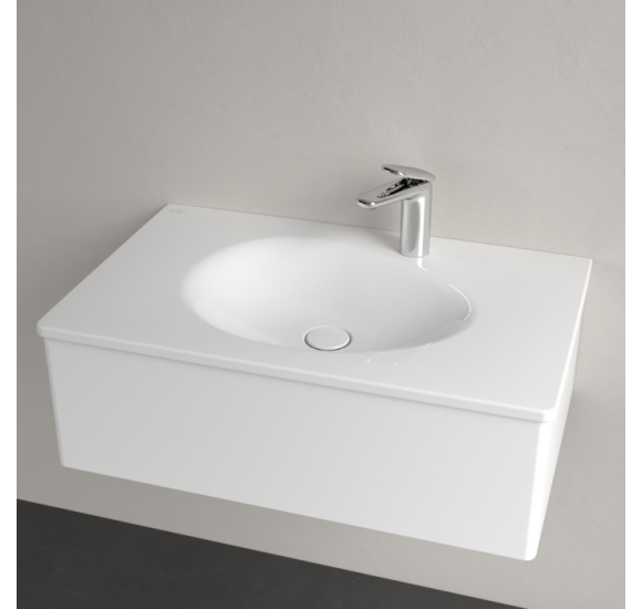 Villeroy & Boch Antao pakabinamas/montuojamas ant baldų praustuvas 80 cm, su skyle maišytuvui, pasirenkama spalva