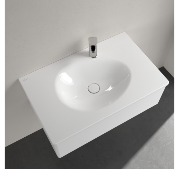 Villeroy & Boch Antao pakabinamas/montuojamas ant baldų praustuvas 80 cm, su skyle maišytuvui, pasirenkama spalva