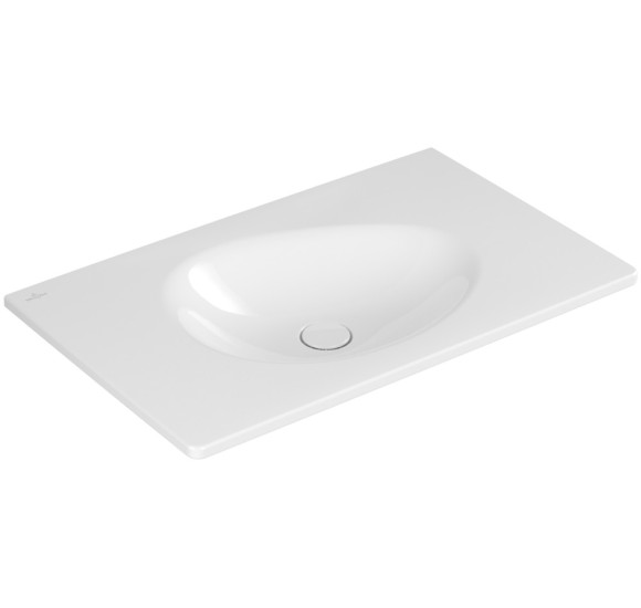 Villeroy & Boch Antao pakabinamas/montuojamas ant baldų praustuvas 80 cm, be skylės maišytuvui, pasirenkama spalva