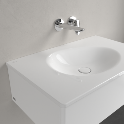 Villeroy & Boch Antao pakabinamas/montuojamas ant baldų praustuvas 80 cm, be skylės maišytuvui, pasirenkama spalva