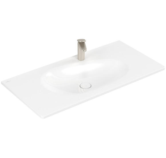 Villeroy & Boch Antao pakabinamas/montuojamas ant baldų praustuvas 100 cm, su skyle maišytuvui, pasirenkama spalva