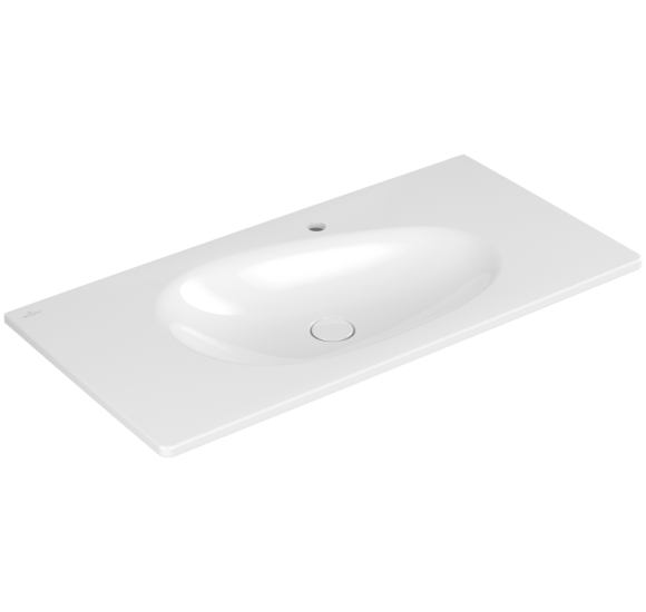 Villeroy & Boch Antao pakabinamas/montuojamas ant baldų praustuvas 100 cm, su skyle maišytuvui, pasirenkama spalva