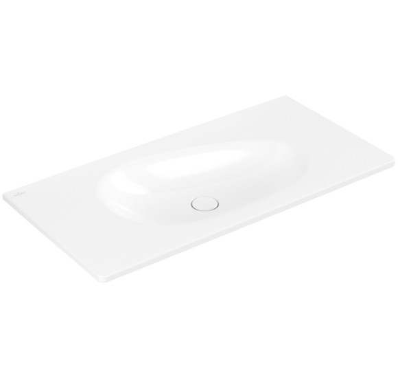 Villeroy & Boch Antao pakabinamas/montuojamas ant baldų praustuvas 100 cm, be skylės maišytuvui, pasirenkama spalva