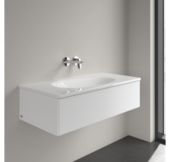 Villeroy & Boch Antao pakabinamas/montuojamas ant baldų praustuvas 100 cm, be skylės maišytuvui, pasirenkama spalva