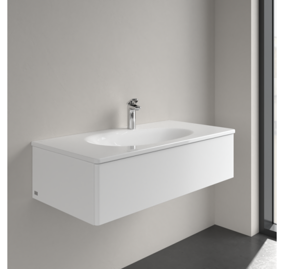 Villeroy & Boch Antao pakabinamas/montuojamas ant baldų praustuvas 100 cm, su skyle maišytuvui, ViFlow, pasirenkama spalva