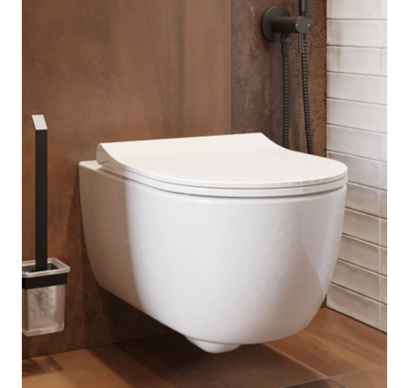 Bocchi V-Tondo COMPACT pakabinamas klozetas "Rimless" be dangčio