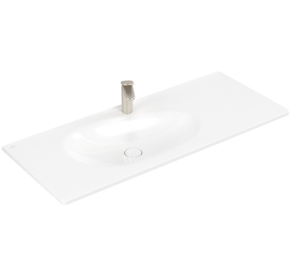 Villeroy & Boch Antao pakabinamas/montuojamas ant baldų praustuvas 120 cm, su skyle maišytuvui, pasirenkama spalva