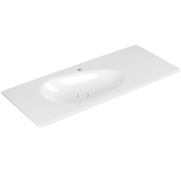 Villeroy & Boch Antao pakabinamas/montuojamas ant baldų praustuvas 120 cm, su skyle maišytuvui, pasirenkama spalva