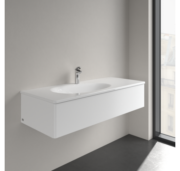 Villeroy & Boch Antao pakabinamas/montuojamas ant baldų praustuvas 120 cm, su skyle maišytuvui, pasirenkama spalva