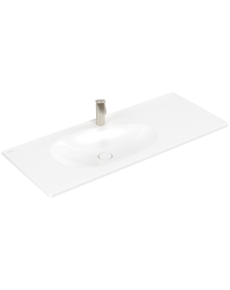 Villeroy & Boch Antao pakabinamas/montuojamas ant baldų praustuvas 120 cm, su skyle maišytuvui, ViFlow, pasirenkama spalva