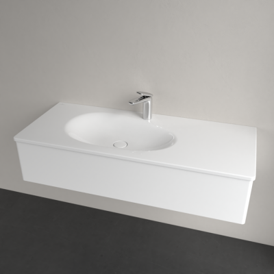 Villeroy & Boch Antao pakabinamas/montuojamas ant baldų praustuvas 120 cm, su skyle maišytuvui, ViFlow, pasirenkama spalva