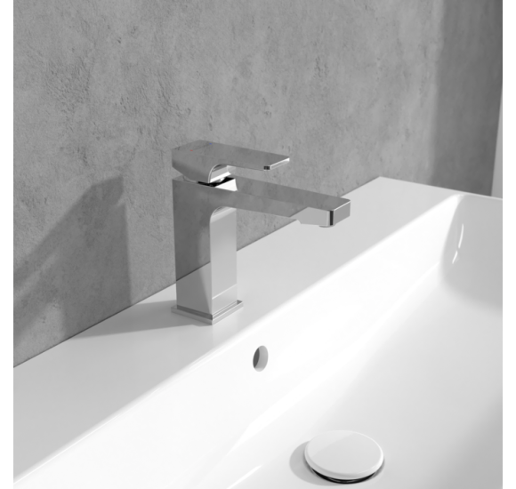 Villeroy & Boch Architectura Square maišytuvas praustuvui be dugno vožtuvo, pasirenkama spalva