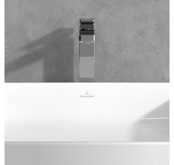 Villeroy & Boch Architectura Square Tall maišytuvas praustuvui su dugno vožtuvu, pasirenkama spalva