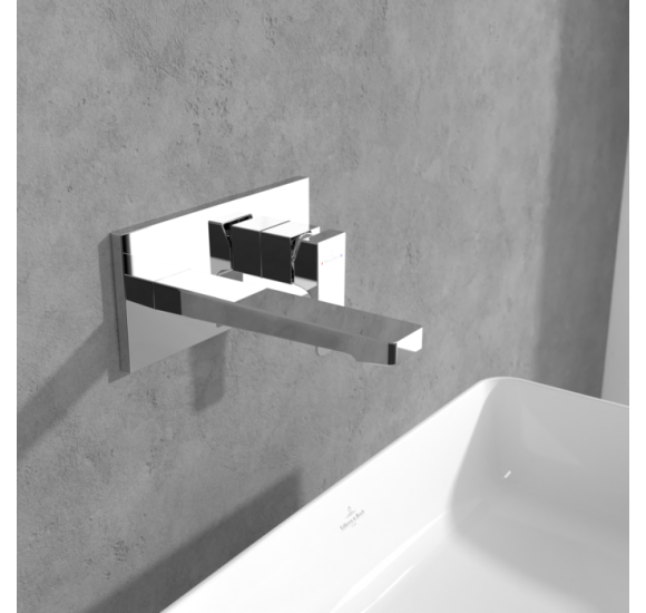 Villeroy & Boch Architectura Square potinkinis praustuvo maišytuvas su snapu, pasirenkama spalva