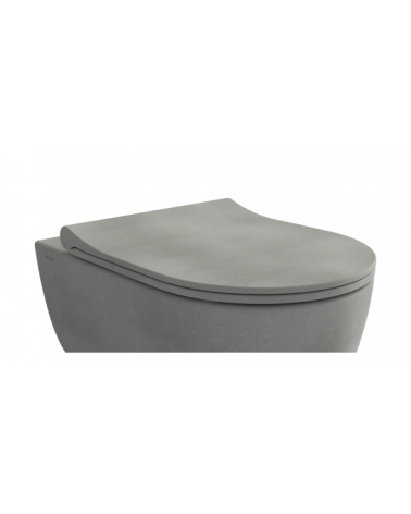 Bocchi V-Tondo plonas klozeto dangtis su sėdyne, švelnaus uždarymo (Soft Close)