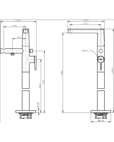 Villeroy & Boch Conum pastatomas vonios maišytuvas, pasirenkama spalva