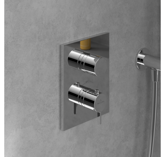 Villeroy & Boch Conum termostatinis 2 krypčių dušo/vonios maišytuvas, pasirenkama spalva