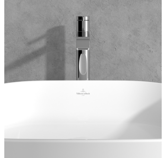 Villeroy & Boch Dawn Tall maišytuvas praustuvui, su lenktu snapeliu, be dugno vožtuvo, pasirenkama spalva