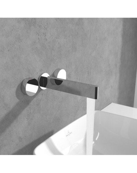 Villeroy & Boch Dawn 3 dalių potinkinis maišytuvas praustuvui be dugno vožtuvo, pasirenkama spalva