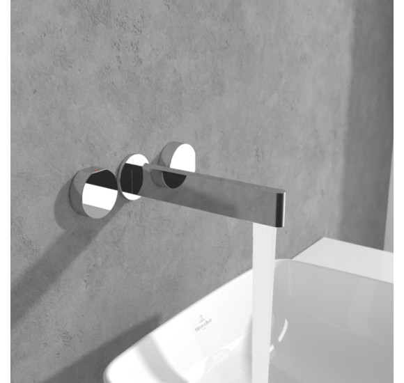 Villeroy & Boch Dawn 3 dalių potinkinis maišytuvas praustuvui be dugno vožtuvo, pasirenkama spalva