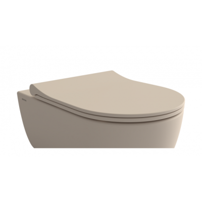 Bocchi V-Tondo plonas klozeto dangtis su sėdyne, švelnaus uždarymo (Soft Close)