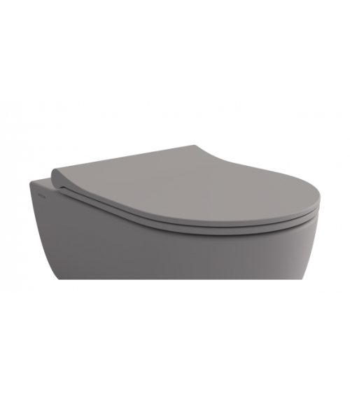 Bocchi V-Tondo plonas klozeto dangtis su sėdyne, švelnaus uždarymo (Soft Close)
