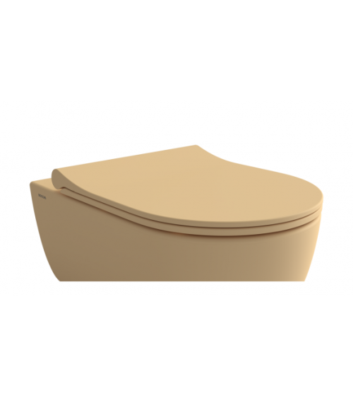 Bocchi V-Tondo plonas klozeto dangtis su sėdyne, švelnaus uždarymo (Soft Close)
