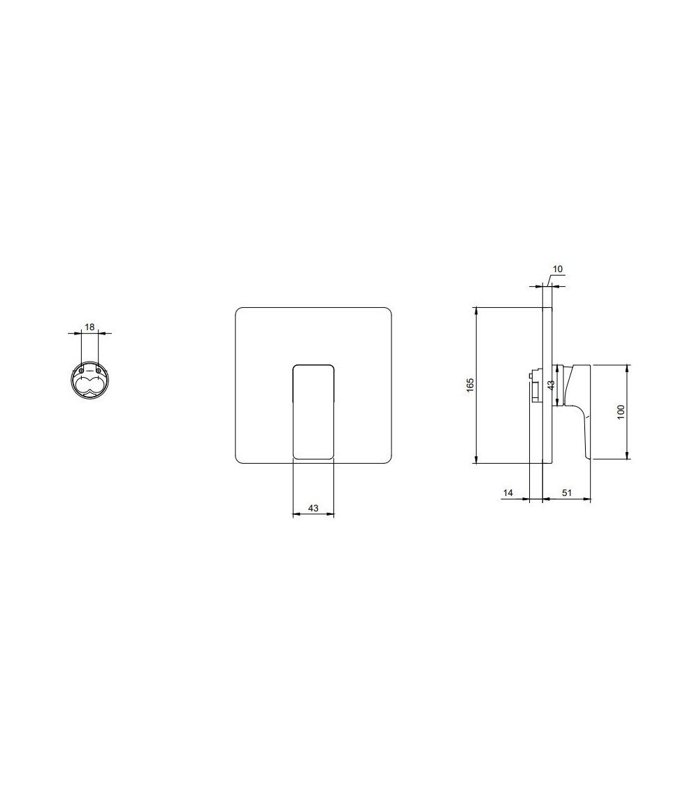 Villeroy & Boch Subway 3.0 potinkinis dušo/vonios maišytuvas, pasirenkama spalva