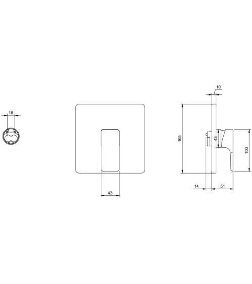 Villeroy & Boch Subway 3.0 potinkinis dušo/vonios maišytuvas, pasirenkama spalva