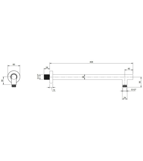 Villeroy & Boch Universal Showers dušo galvos laikiklis, pasirenkama spalva