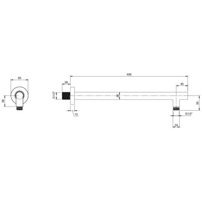 Villeroy & Boch Universal Showers dušo galvos laikiklis, pasirenkama spalva