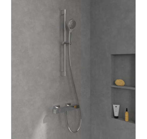 Villeroy & Boch termostatinis kvadratinis dušo maišytuvas, pasirenkama spalva