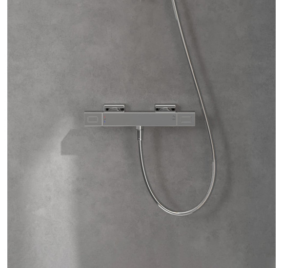 Villeroy & Boch termostatinis kvadratinis dušo maišytuvas, pasirenkama spalva