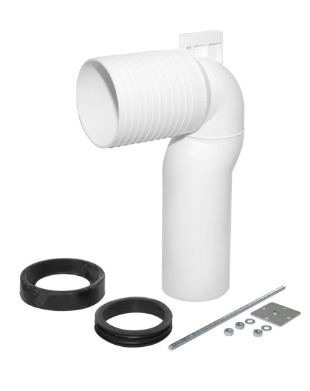 Villeroy & Boch sifonas pastatomam klozetui, 120-200 mm